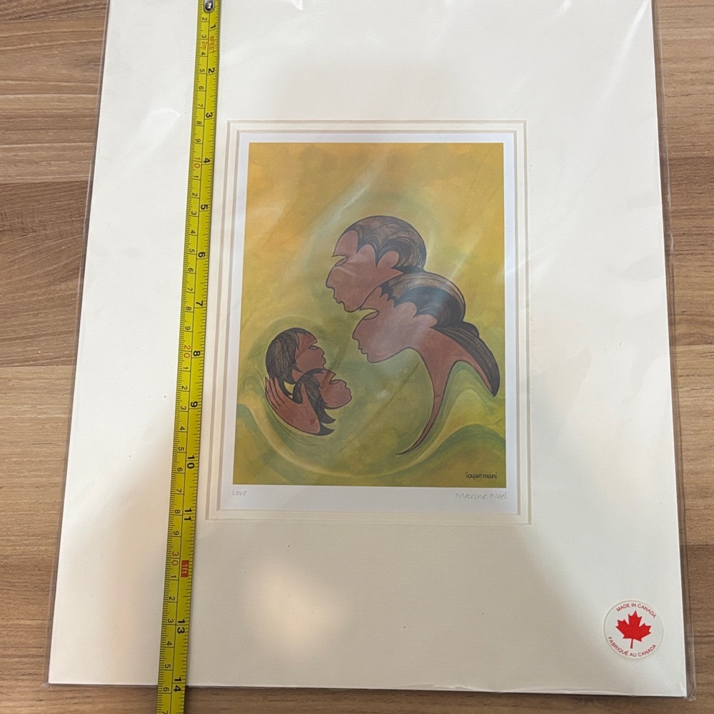 Indigenous art-Warm Yellow and Brown “Love” Art Print by Maxine Noel - Picture 6 of 7